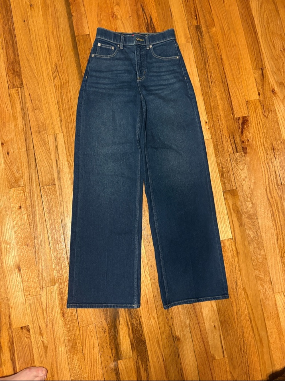 Women's High-Rise Wide Leg Jeans - Dark Blue